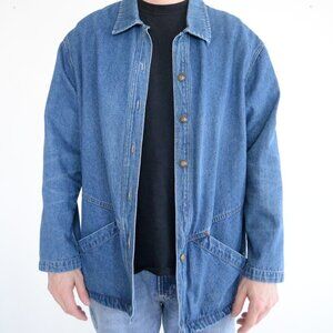 Vintage Original TY Wear  Blue Button Up Denim Jacket M